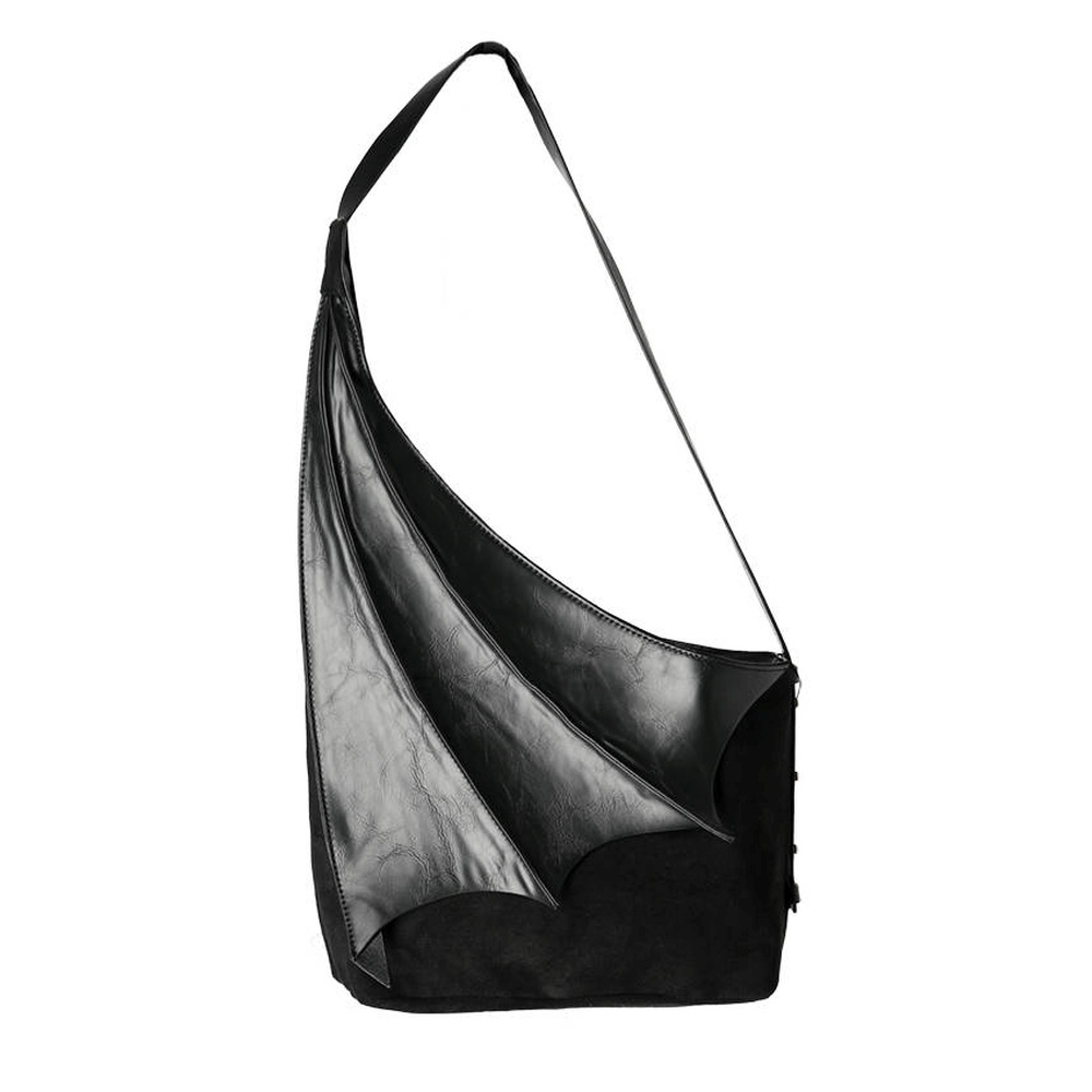 Restyle - Winged Hobo Bag Schultertasche - Schwarz